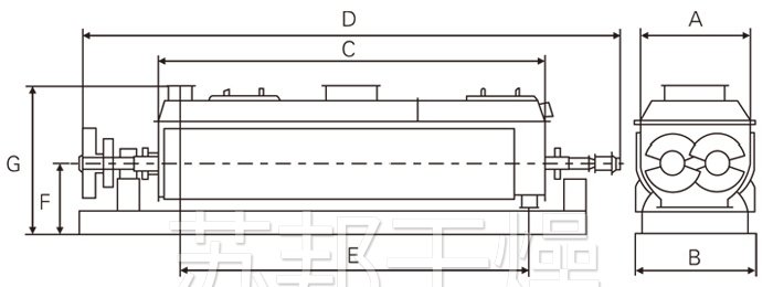 空心槳葉干燥機結構示意圖